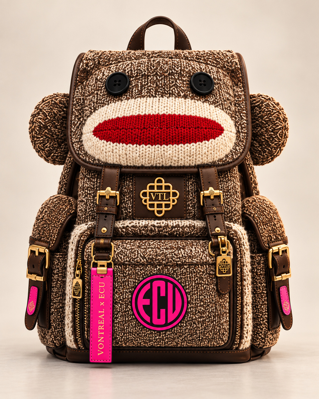 Vontreal x ECUstudios Monkey Pack Backpack front view