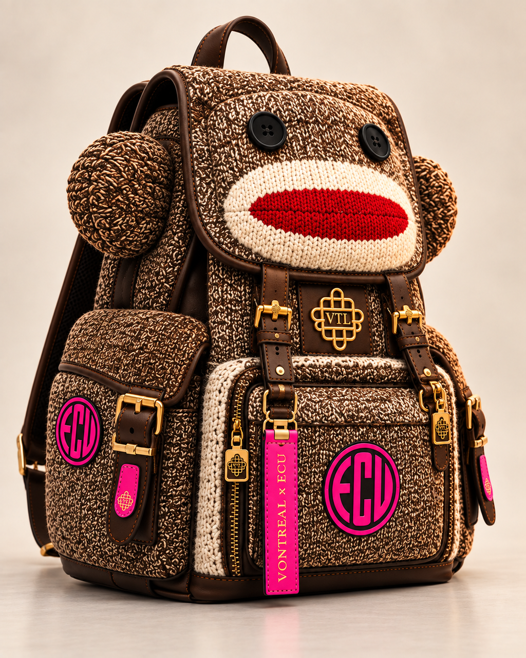 Vontreal x ECUstudios Monkey Pack Backpack side view