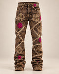 Vontreal x ECUstudios Monogram Denim Jeans front product view