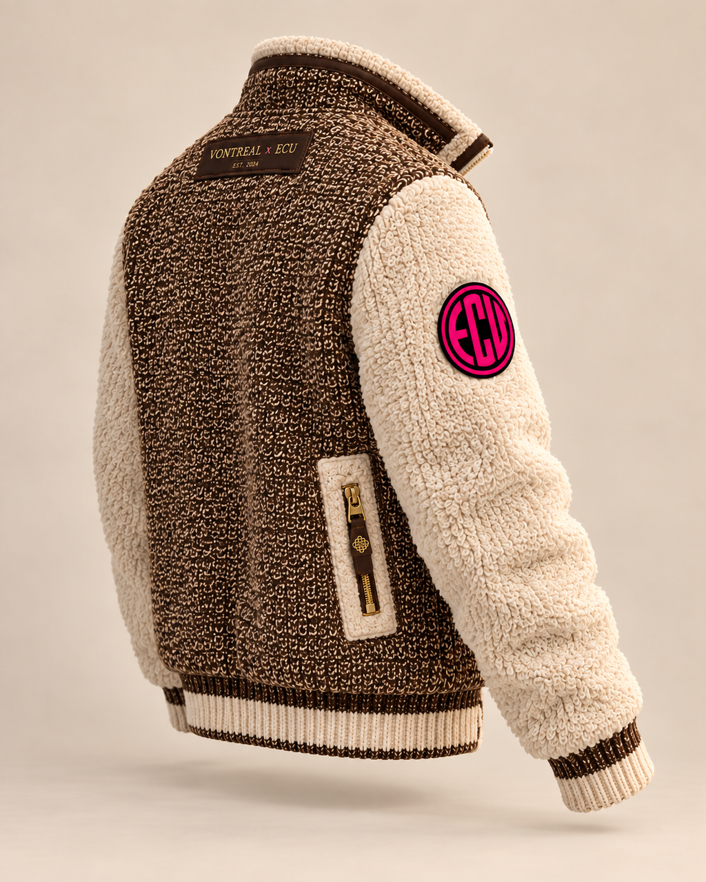 Vontreal x ECUstudios Playground Heritage Sherpa Jacket side view